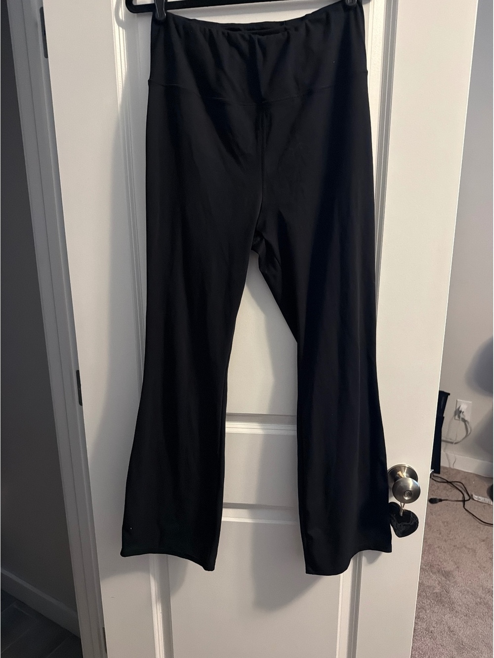 Black Halara flared leggings